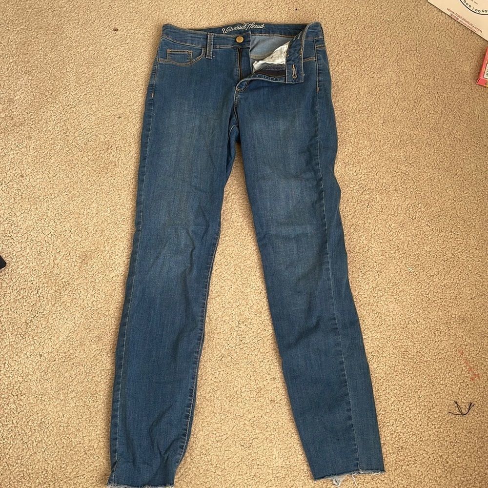 High rise skinny jeans
